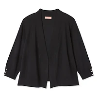 Veste courte en tricot avec manches aux coudes Iyla Plus pour femmes