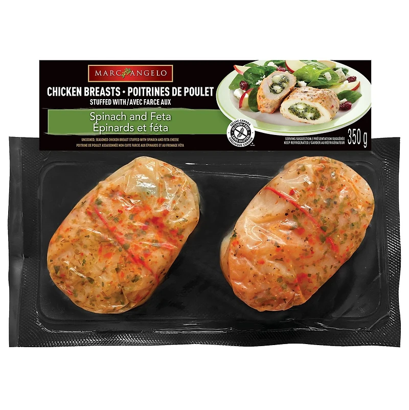 Poitrines de poulet avec épinards et féta Marcangelo