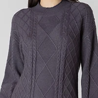 Devoted robe-pull à manches longues au-dessus du genou