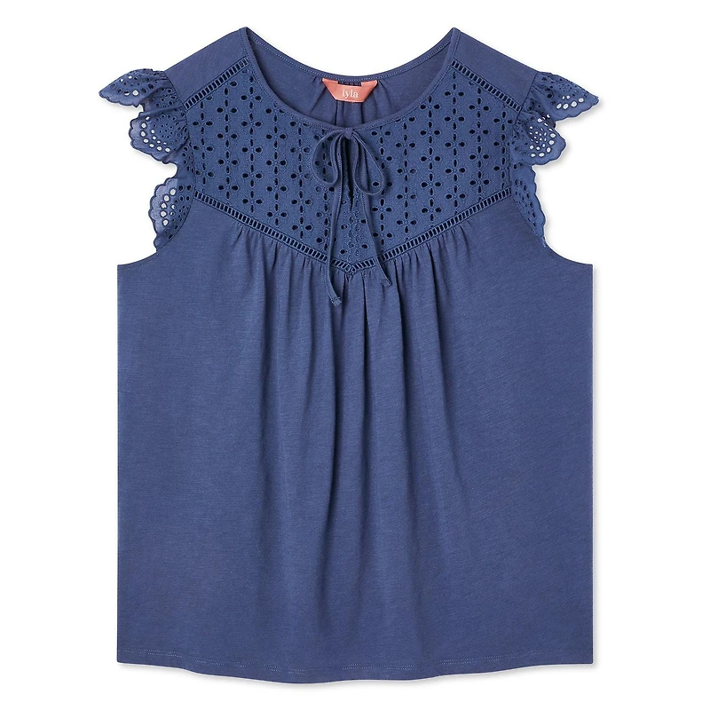 Iyla Women's Flutter Sleeve Top