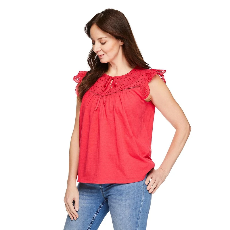 Iyla Women's Flutter Sleeve Top