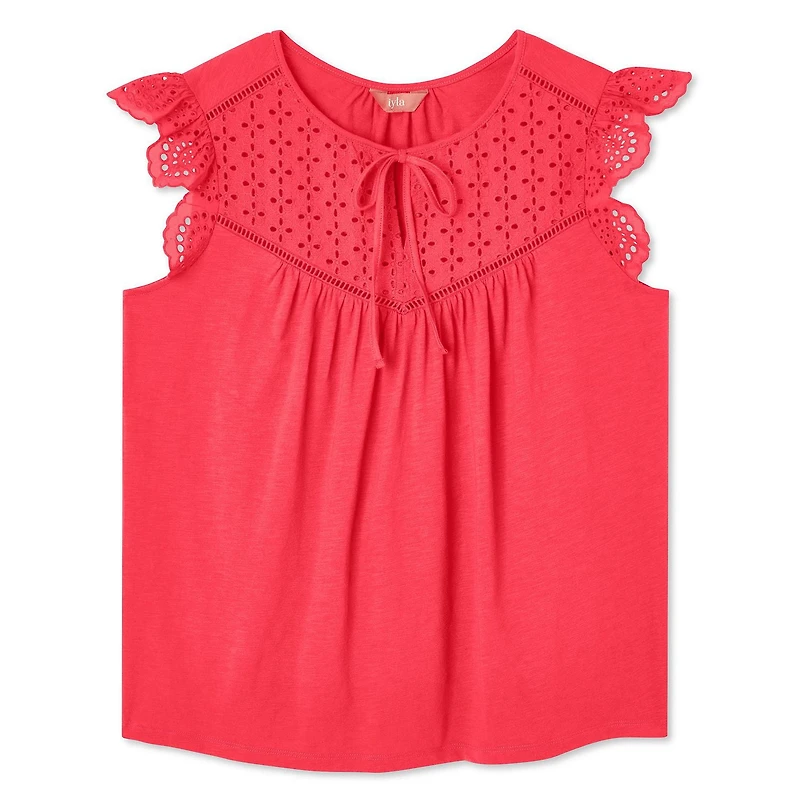 Iyla Women's Flutter Sleeve Top