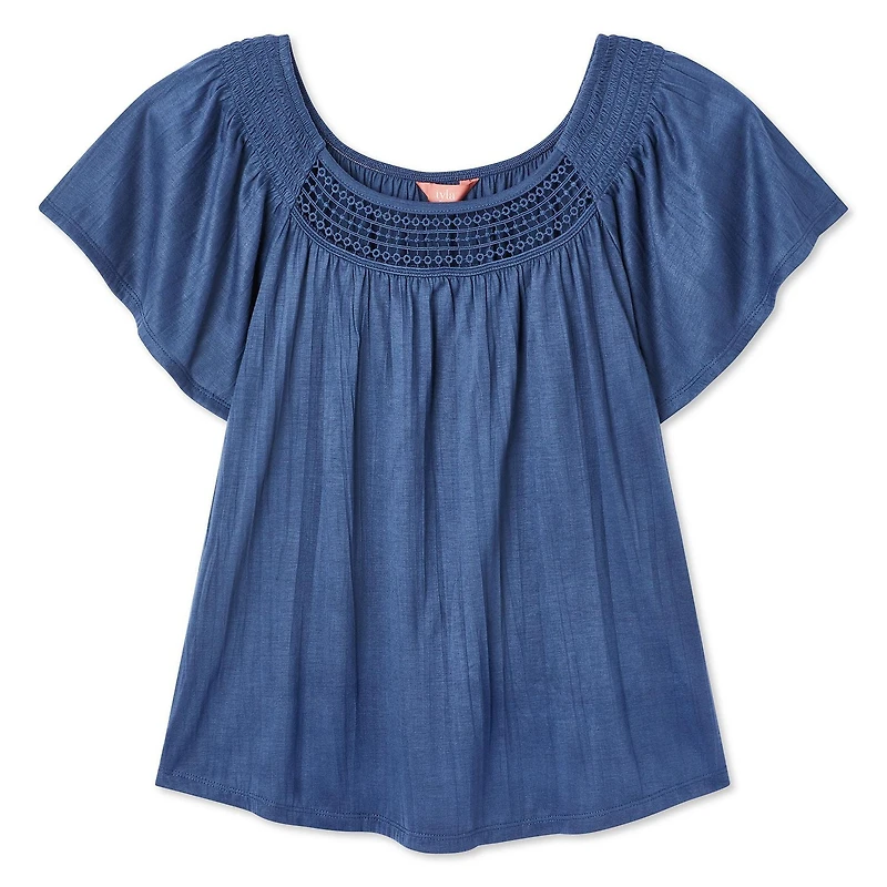 Iyla Women's Smocked Peasant Top