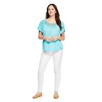 Iyla Women's Smocked Peasant Top
