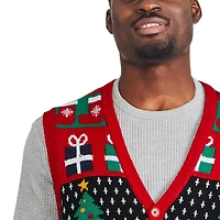 George Men's Holiday Sweater Vest