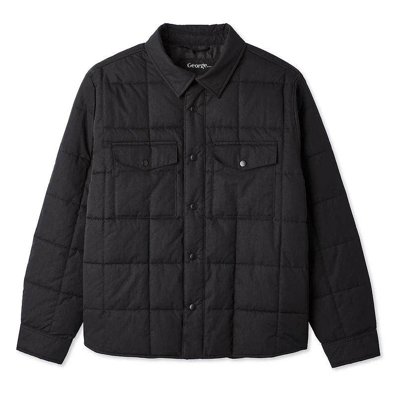 Veste-chemise matelassée George pour hommes