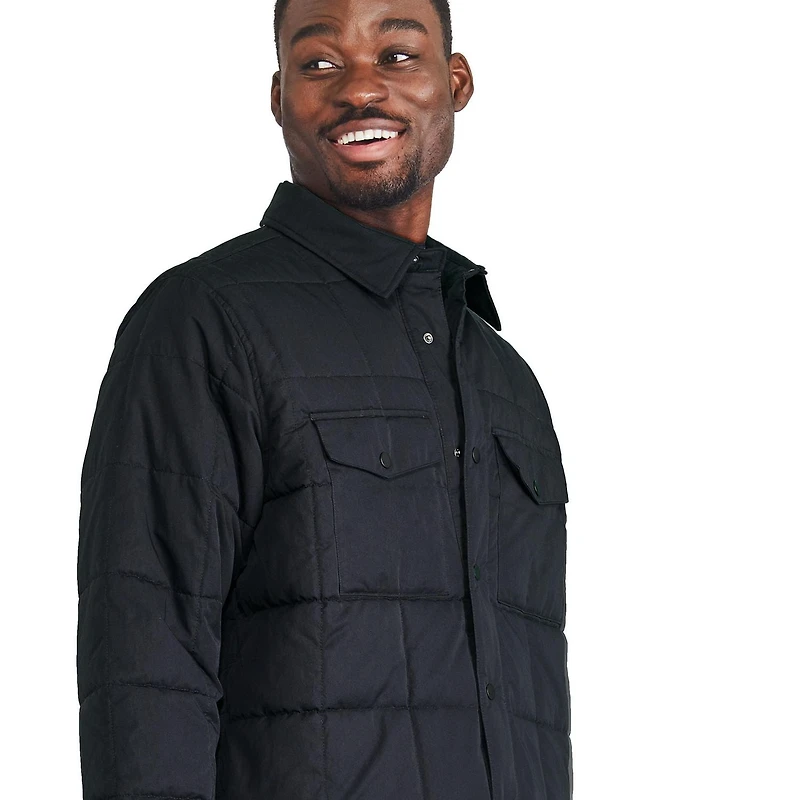 Veste-chemise matelassée George pour hommes