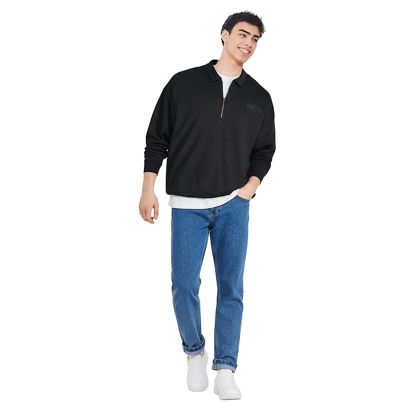 Chandail avec fermeture éclair 1/4 George pour hommes