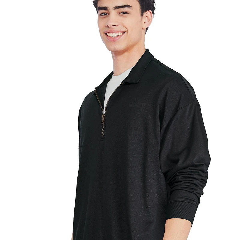 Chandail avec fermeture éclair 1/4 George pour hommes