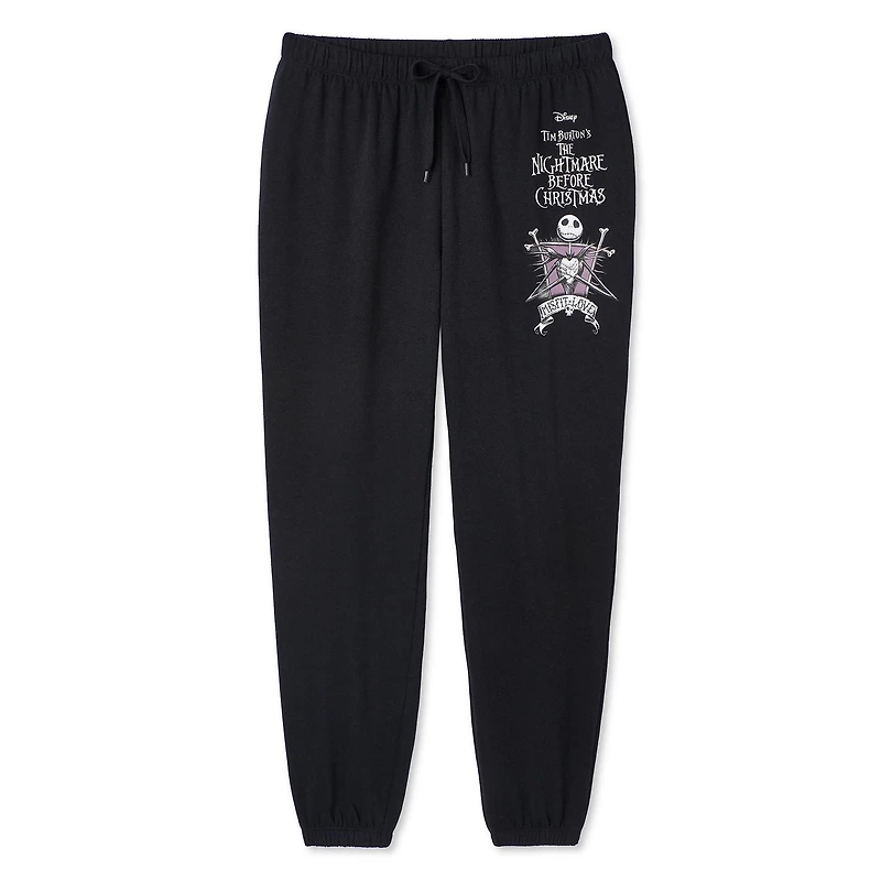 Disney Women's The Nightmare Before Christmas Fleece Jogger, Sizes XS-XL