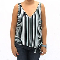 STRIPED SIDE TIE TANK