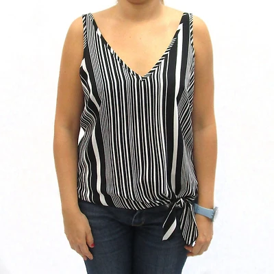 STRIPED SIDE TIE TANK