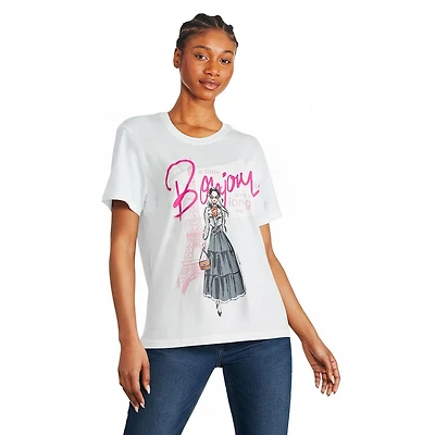 T-shirt coupe garçonne Emily à Paris pour femmes