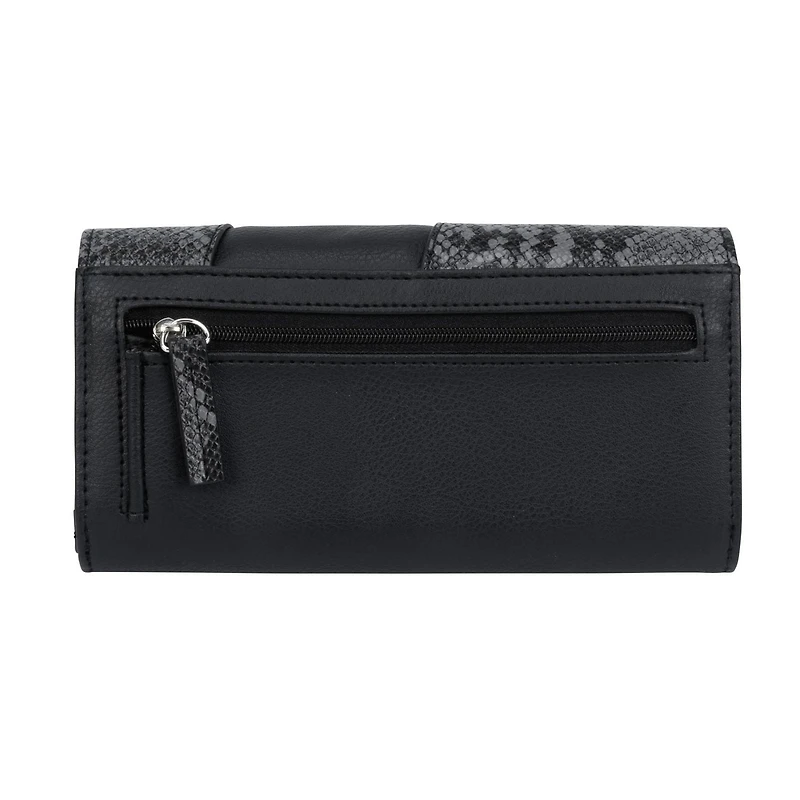 Time And Tru Katie Deluxe Flap Wallet