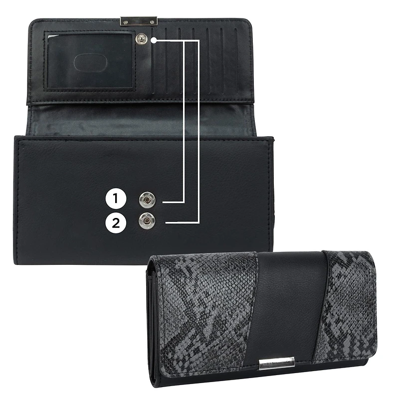Time And Tru Katie Deluxe Flap Wallet