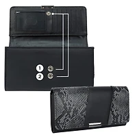 Time And Tru Katie Deluxe Flap Wallet