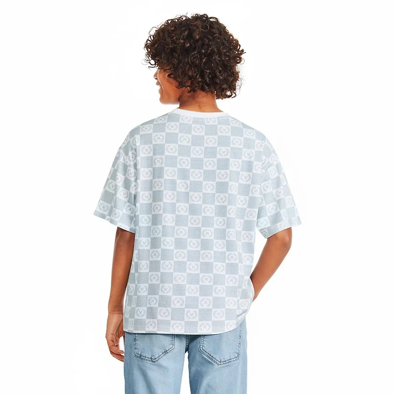 Minecraft Boys' Varsity Checkered T-Shirt