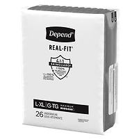 Depend Real Fit Incontinence Underwear for Men, Maximum Absorbency (Small/Medium and Large/Extra Large)