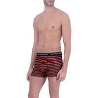 U.S. POLO ASSN. Men's Underwear 4 Pack Ultra Soft Trunks