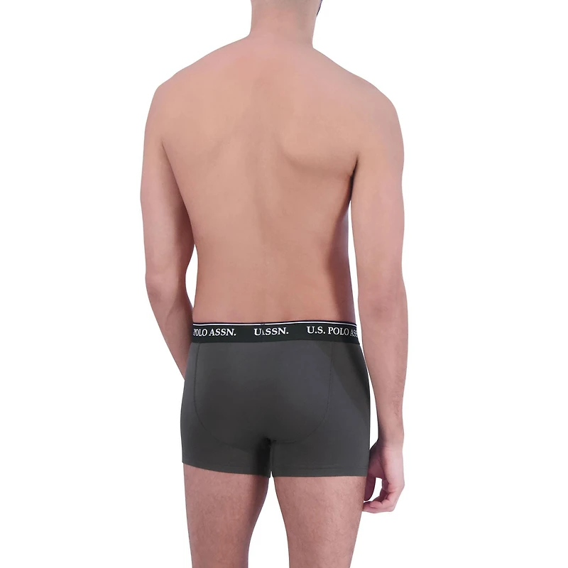 U.S. POLO ASSN. Men's Underwear 4 Pack Ultra Soft Trunks