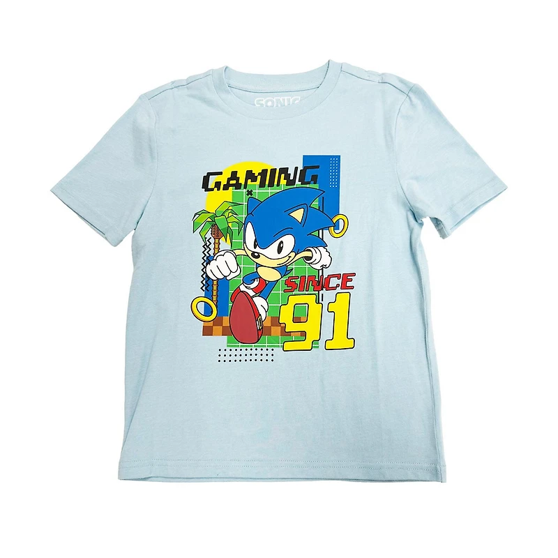-shirt à manches courtes Sonic The Hedgehog Gaming Tailles: TP-TG