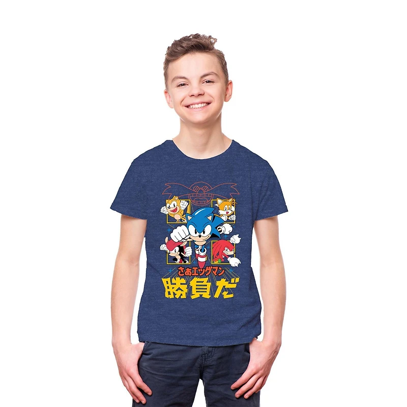 Sonic The Hedgehog It's A Match Short Sleeve T-Shirt, Sizes: XS-XL