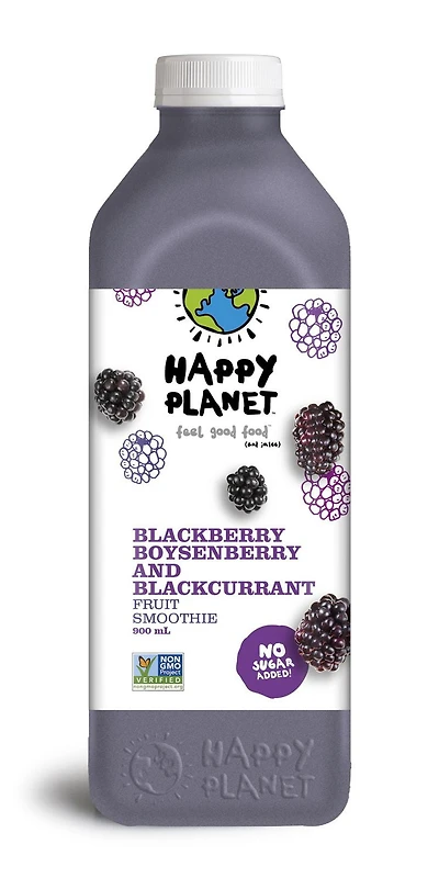 Happy Planet Blackberry Boysenberry & Blackcurrent  Fruit Smoothie