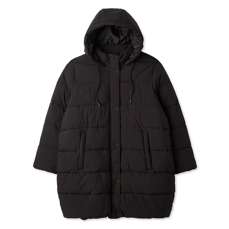 George Women's Plus Mid Length Puffer Coat