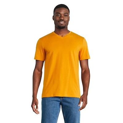 T-shirt extensible avec encolure en V George pour hommes