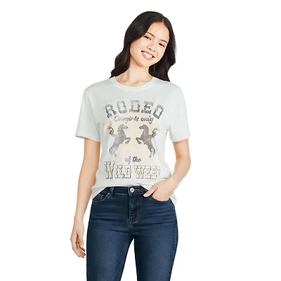 T-shirt rodeo The Pink Closet pour femmes