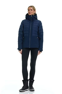 Veste de ski matelassée à matériaux mixtes pour femme plus Tec-One