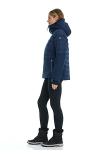 Veste de ski matelassée à matériaux mixtes pour femme plus Tec-One