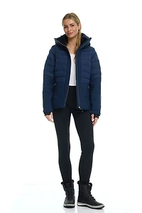 Veste de ski matelassée à matériaux mixtes pour femme plus Tec-One
