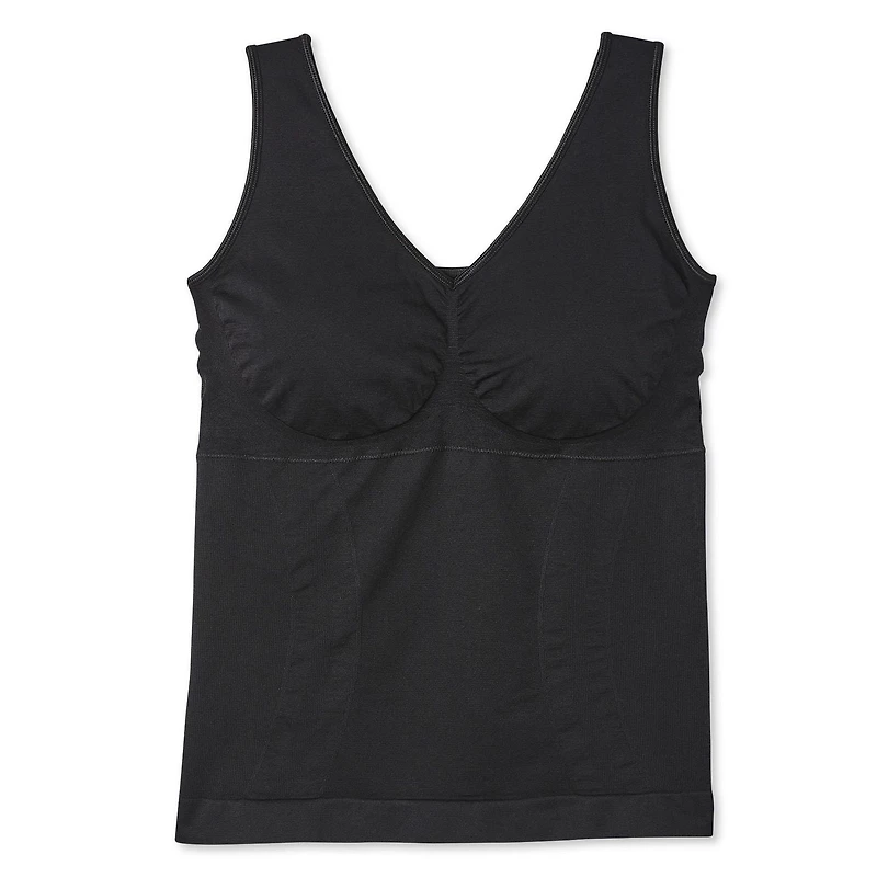 George Plus Women's V-Neckline Shapewear Cami, Sizes 1X-2X