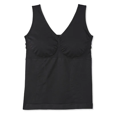 George Plus Women's V-Neckline Shapewear Cami, Sizes 1X-2X