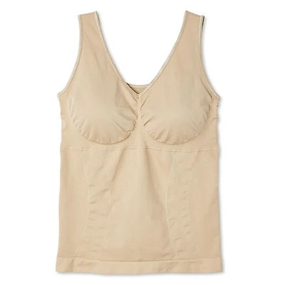 George Plus Women's V-Neckline Shapewear Cami, Sizes 1X-2X