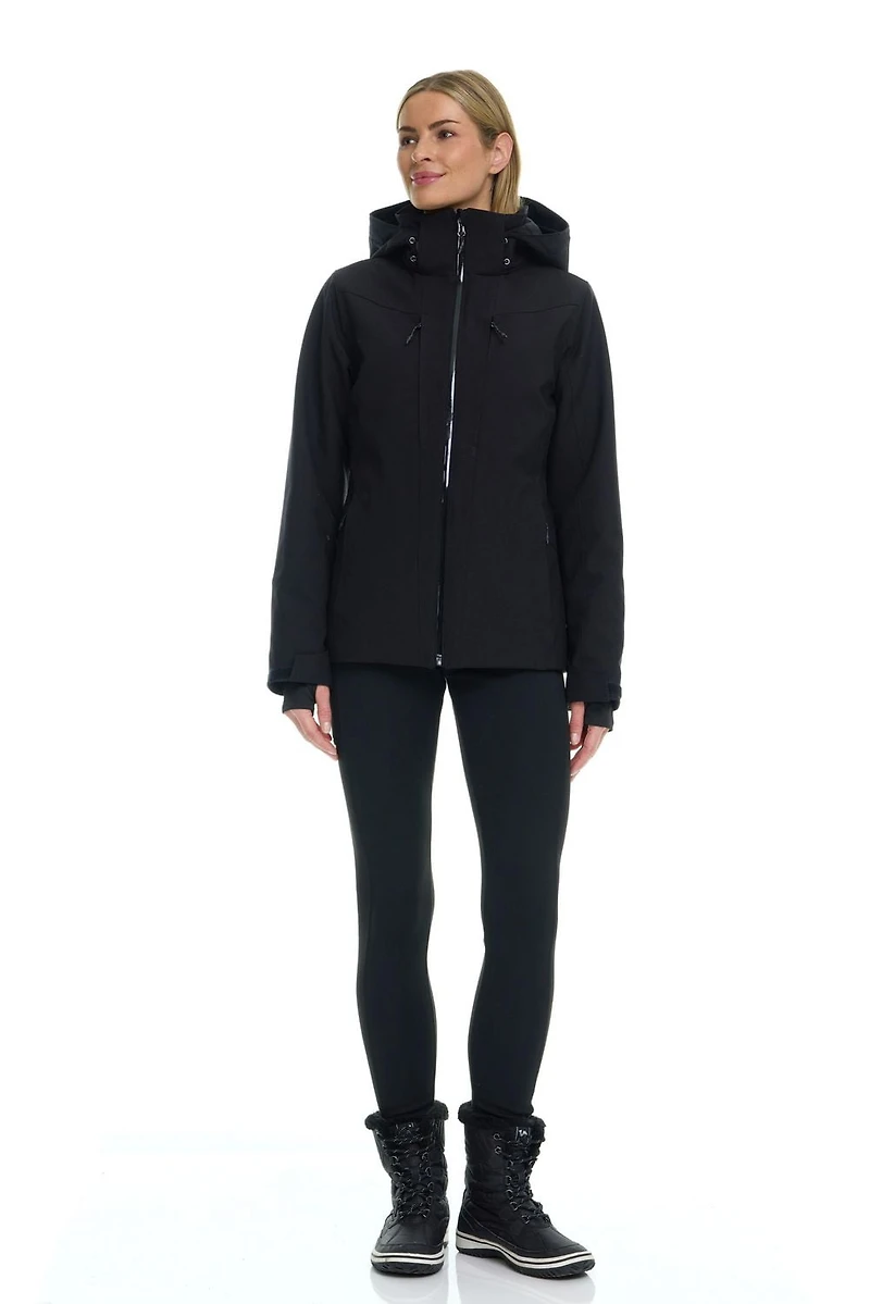 Tec-One Women's Hooded Pongee Ski Jacket