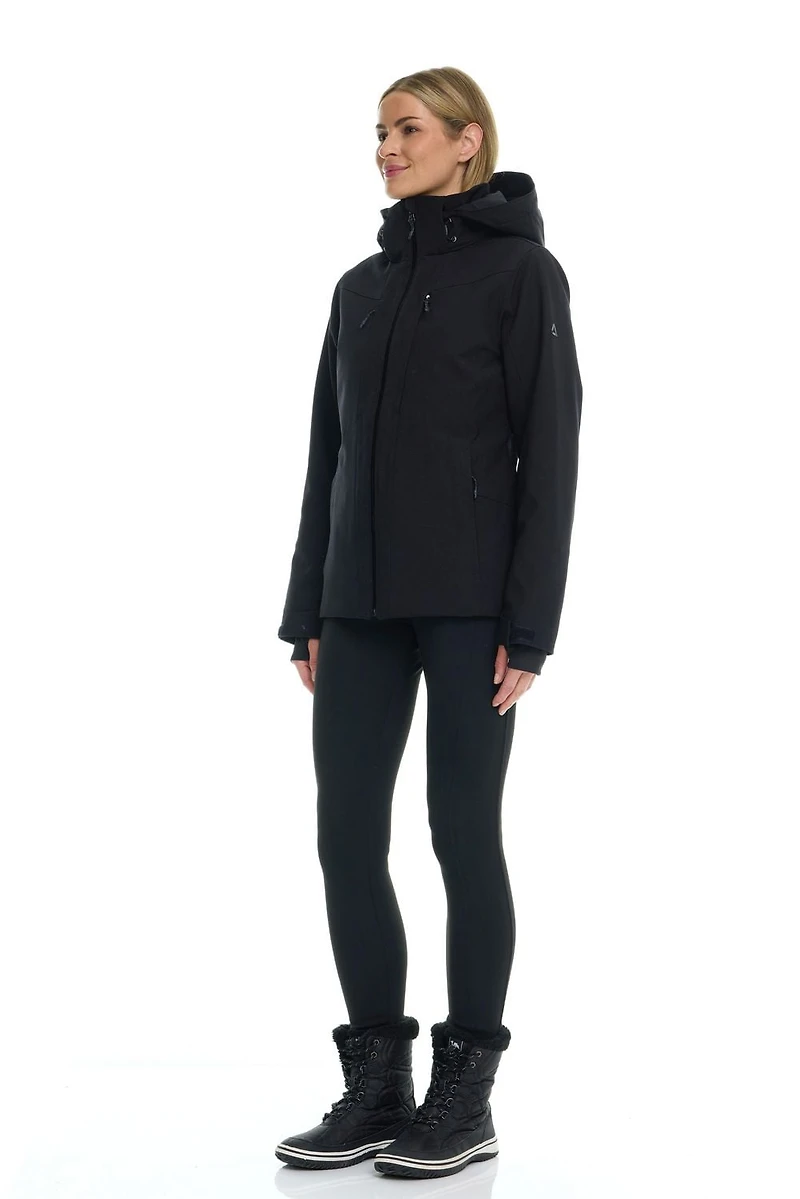Tec-One Women's Hooded Pongee Ski Jacket