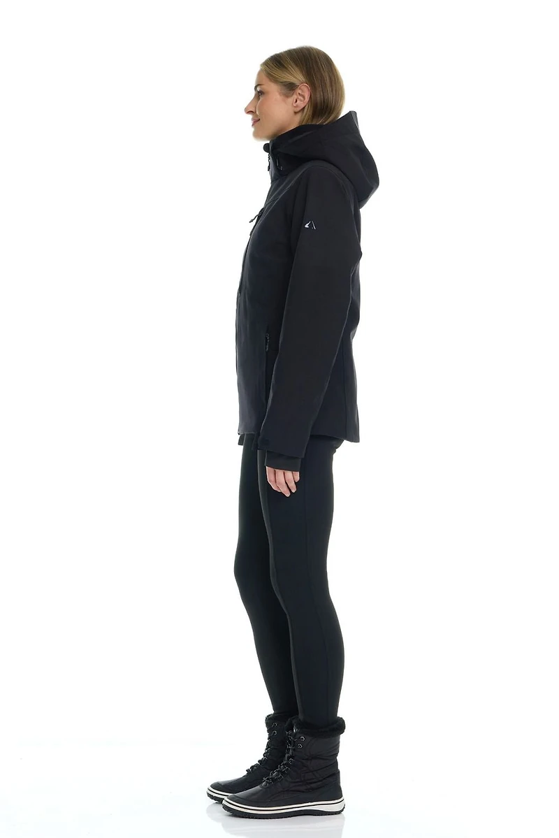 Tec-One Women's Hooded Pongee Ski Jacket