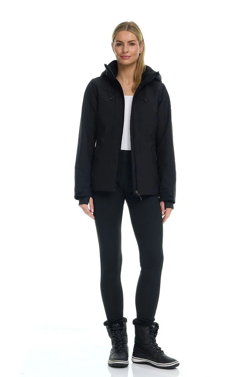 Tec-One Women's Hooded Pongee Ski Jacket