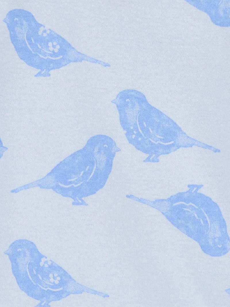 Carter's Child of Mine Baby Girls' Blue Floral 3-Pack Bodysuit, Pre-24M