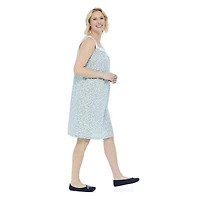 Chemise de nuit tissée sans manches George pour femmes