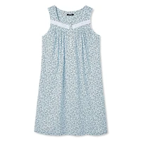 Chemise de nuit tissée sans manches George pour femmes