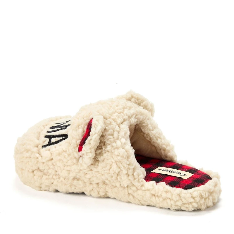 Dearfoams Cozy Comfort Women's Mam Bear Slippers<br>