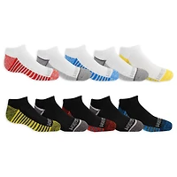 Fruit of the Loom Boy's 10 Pack No Show Socks