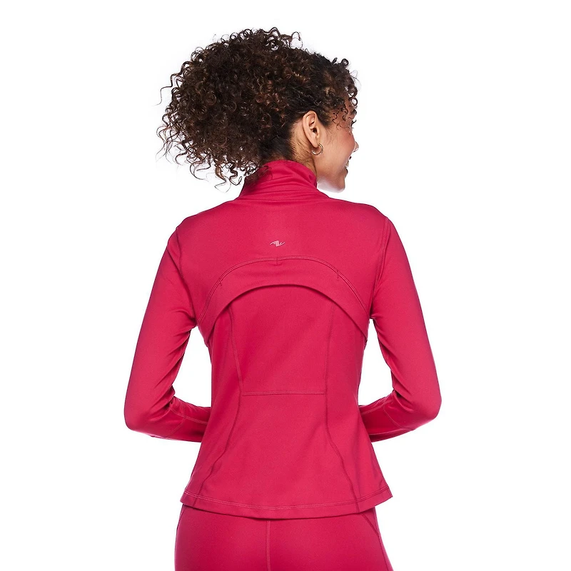 Manteau performance zippé sur la longueur Athletic Works pour femmes