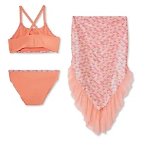 George Girls' Mermaid Skirt 3-Piece Set