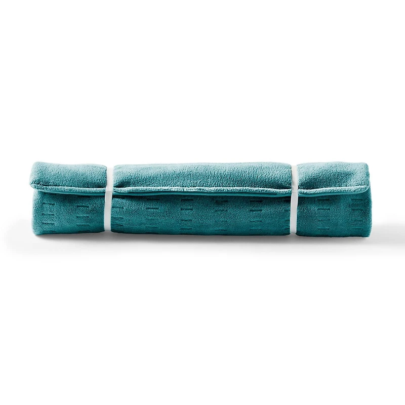 Premium XXL Size Heating Pad avec rangement compact bleu sarcelle