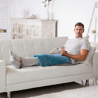 Premium XXL Size Heating Pad avec rangement compact bleu sarcelle