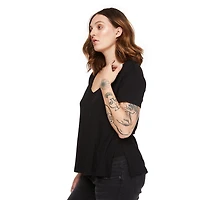 Paisley Sky Maternity Side Split Nursing Tee